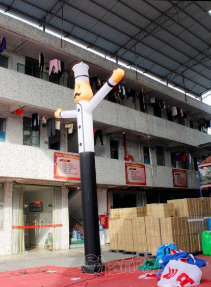 high quality chef sky dancer inflatable tube man