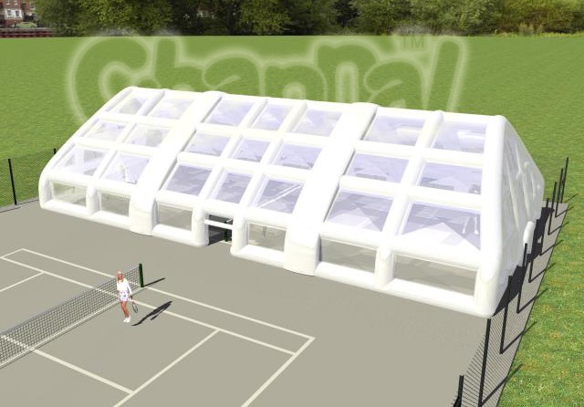 large inflatable tennis tent enclosure