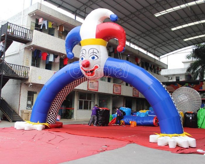 giant clown inflatable archway for sale