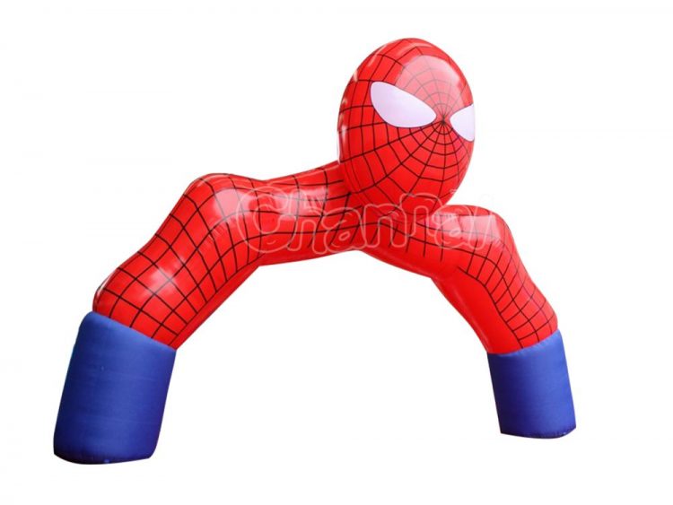 inflatable spiderman archway