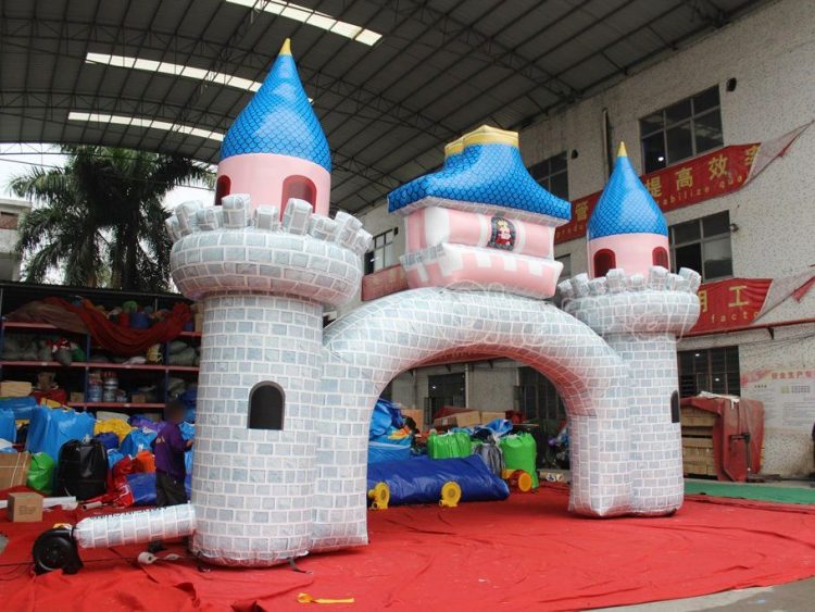 castle theme inflatable arch