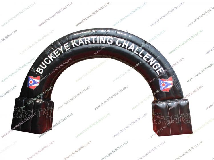 kart racing inflatable arch