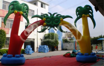 coconut tree inflatable arch