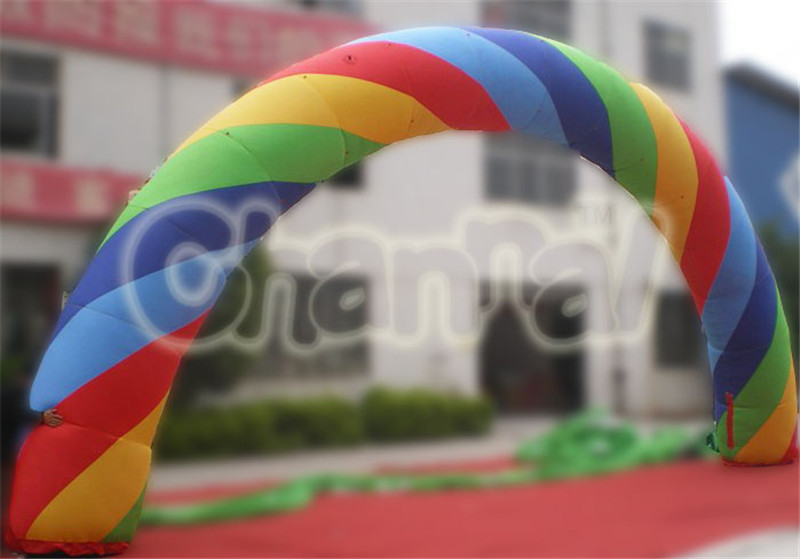 rainbow inflatable arch