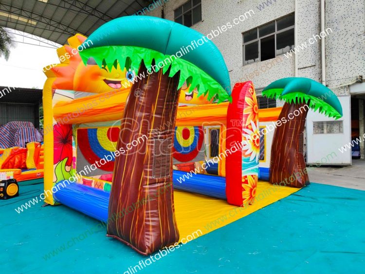 beach theme inflatable dart game