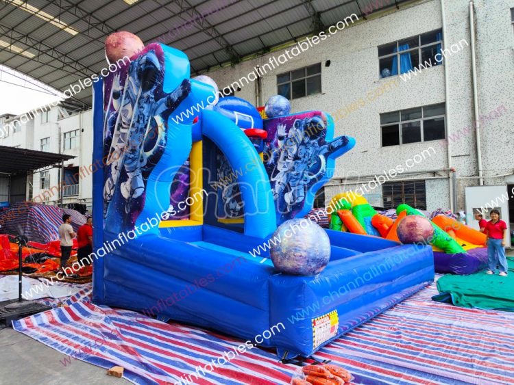 space basketball inflatable game