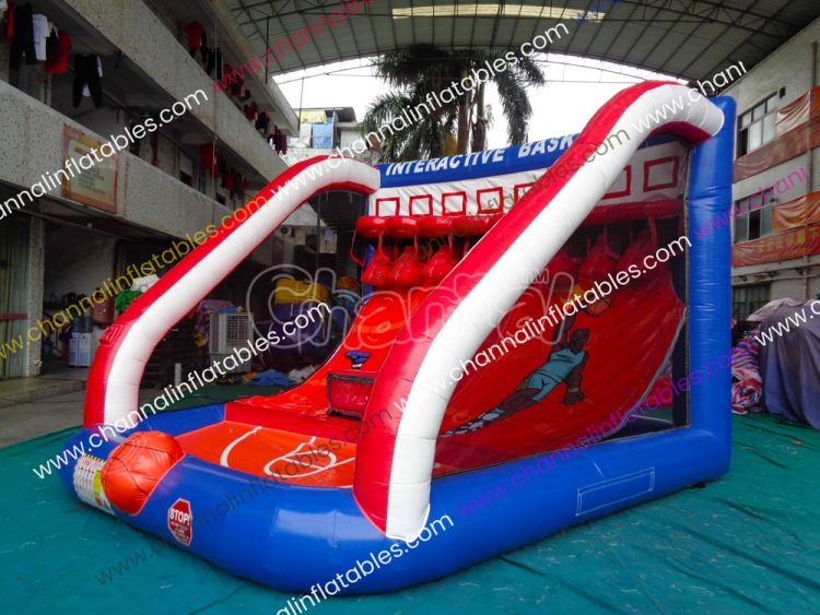 inflatable interactive basketball game