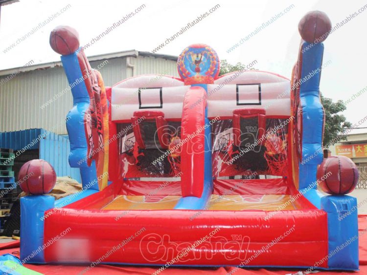 basketball player theme inflatable basketball game