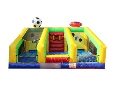 basketball soccer football 3-in-1 inflatable