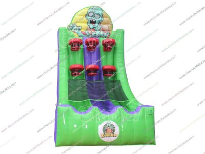 6 hoops zombie theme inflatable basketball game