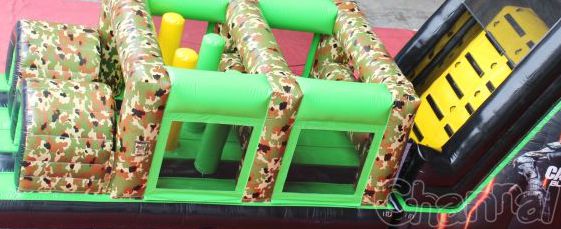 bish bash area of inflatable obstacle course