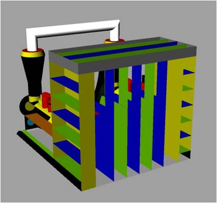 how bounce house is fastened inside