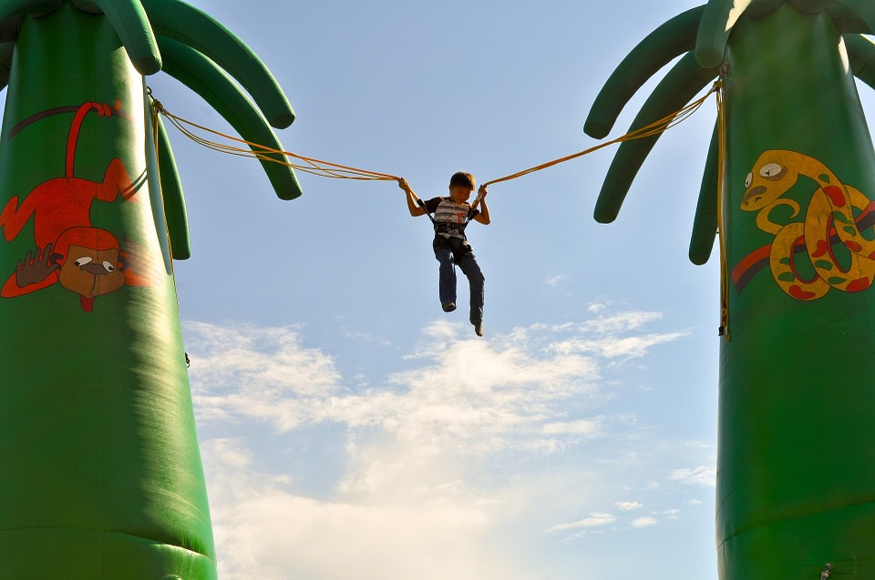 bungee jump inflatable for kid