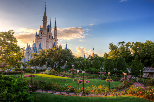 Disney magic kingdom castle view