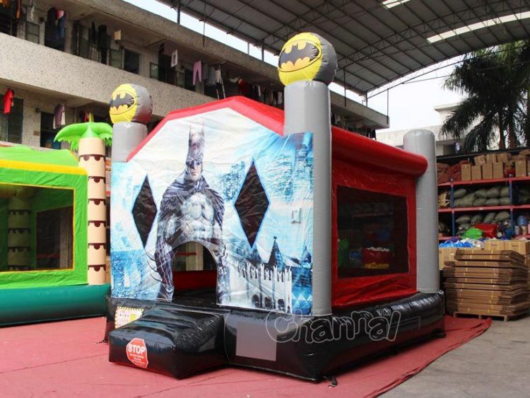 commercial Batman inflatable moon bounce for kids