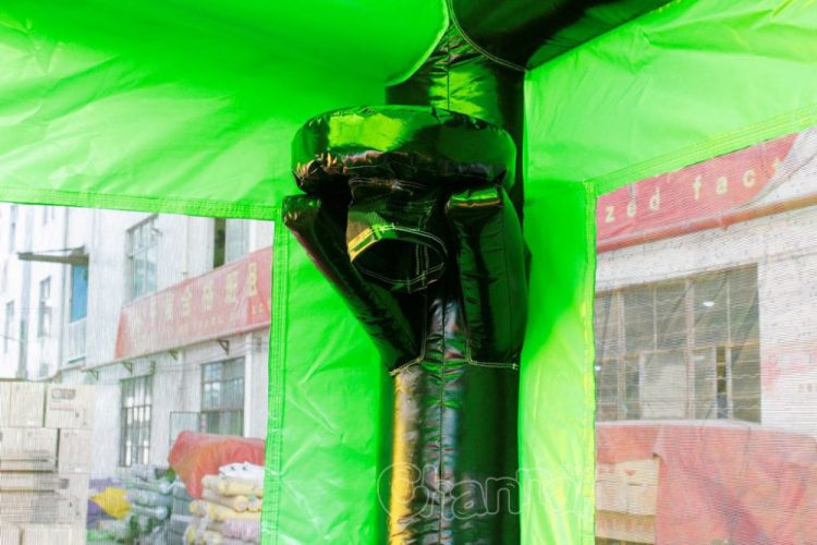 inflatable basketball hoop in hulk bouncer