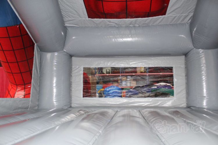 inside of spiderman bounce house