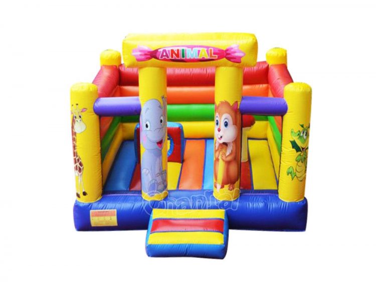 inflatable cute animal bouncer
