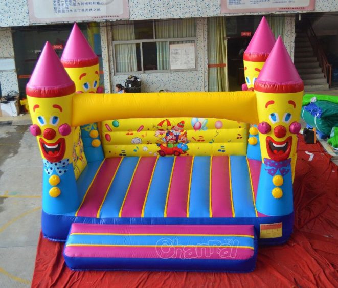 Birthday Clowns Bouncy Castle - Channal Inflatables
