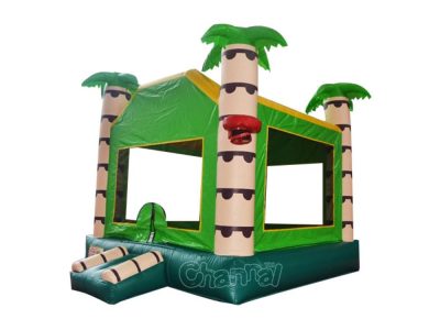 palm tree bounce house