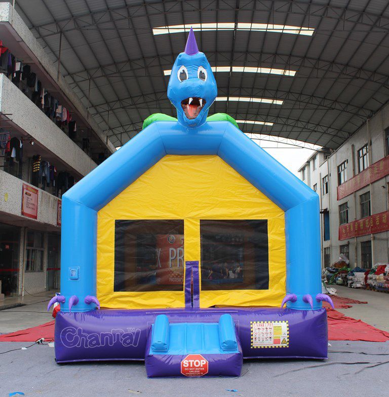 Moonwalk Inflatable Cartoon Little Dragon Moonwalk - Channal Inflatables