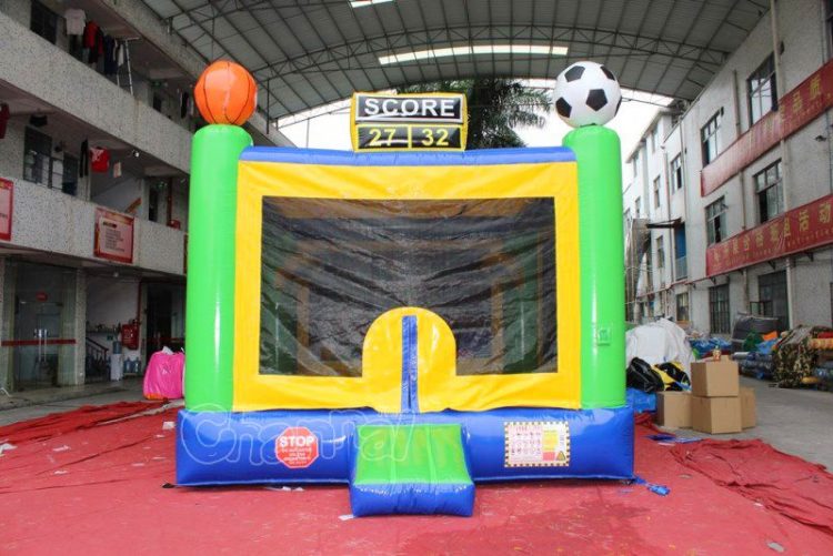 sports scores bouncy house for kids