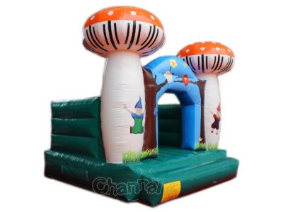 mushroom theme inflatable jumper