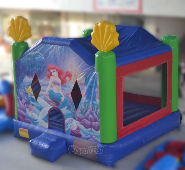 the little mermaid theme inflatable bounce house for sale