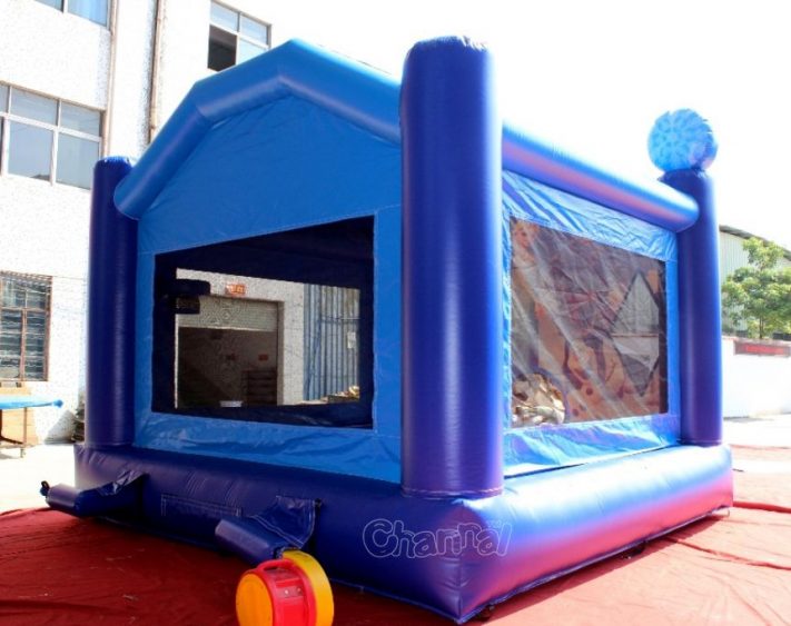 frozen bouncy house with blower