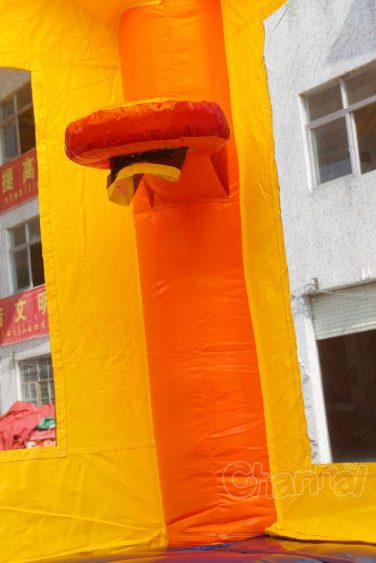 13x13 bounce house with basketball hoop