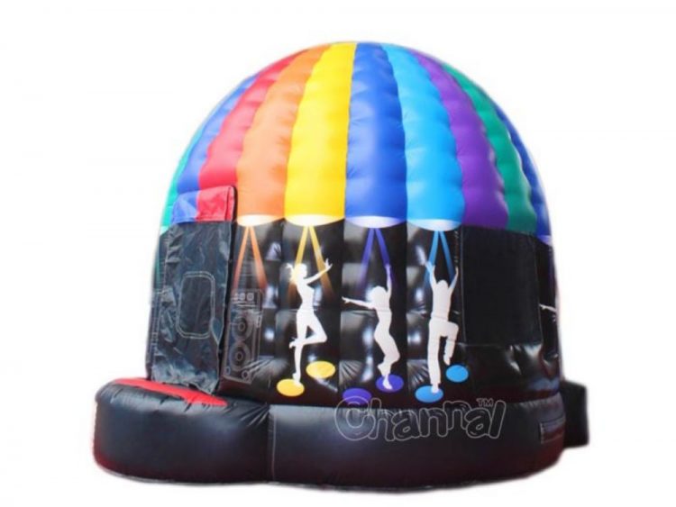 inflatable disco dome bouncy castle with lights for dance for sale