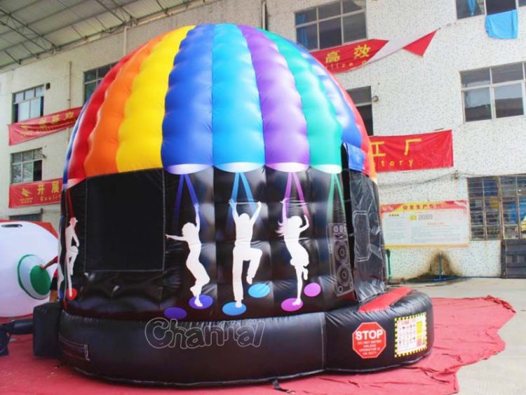 rainbow disco dome bounce house