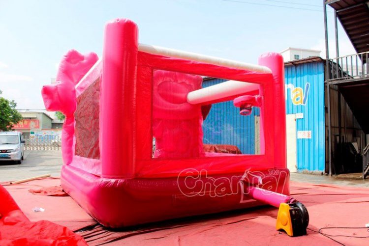hello kitty bouncy house with blower