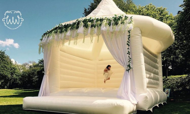 wedding bounce house for photos and fun