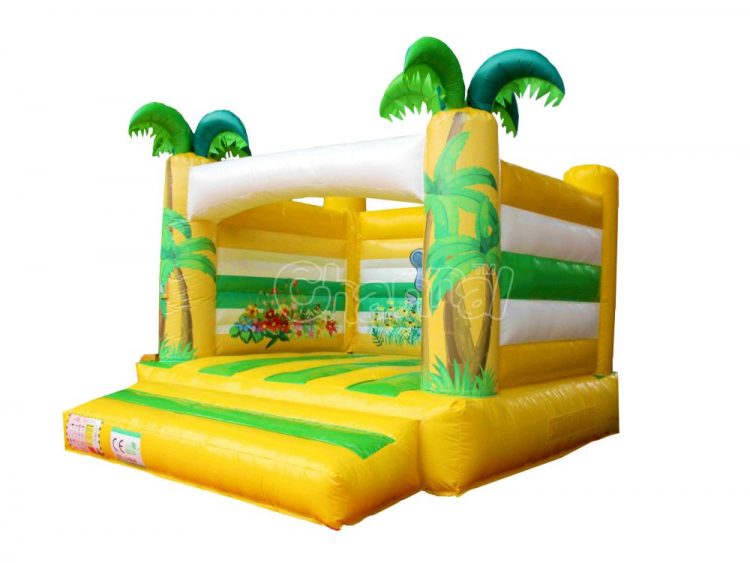 palm tree elephant inflatable bouncer