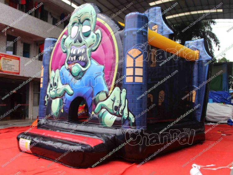 zombie halloween inflatable bounce house