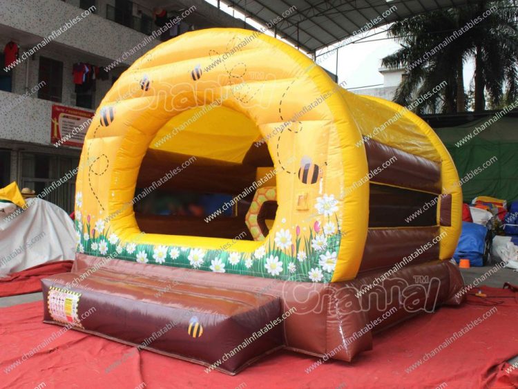 bee & flower inflatable jump