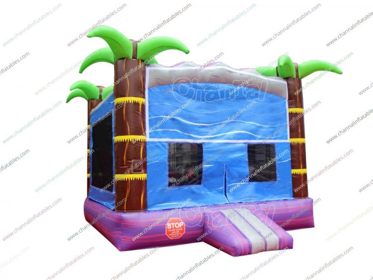 palm tree bounce house