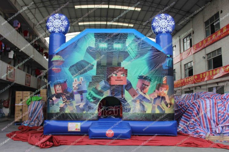 minecraft inflatable bounce house