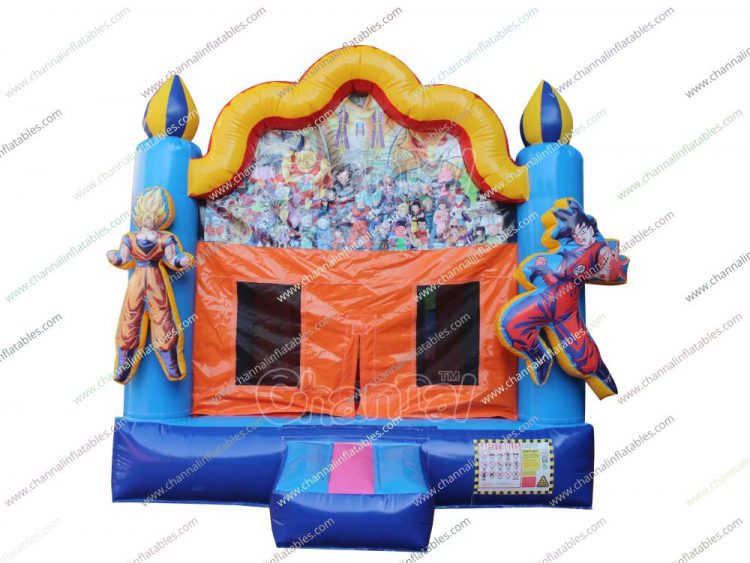 dragon ball z theme inflatable bounce house