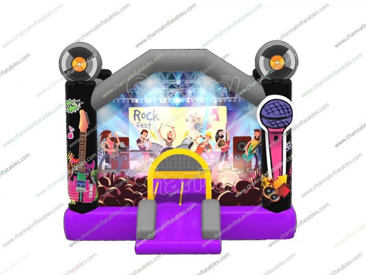 concert themed bounce house