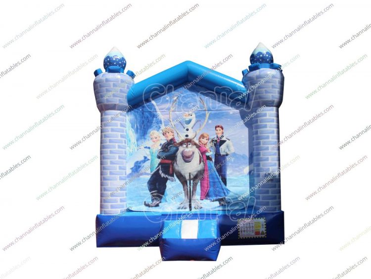 frozen inflatable bounce house