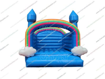 rainbow inflatable bouncer