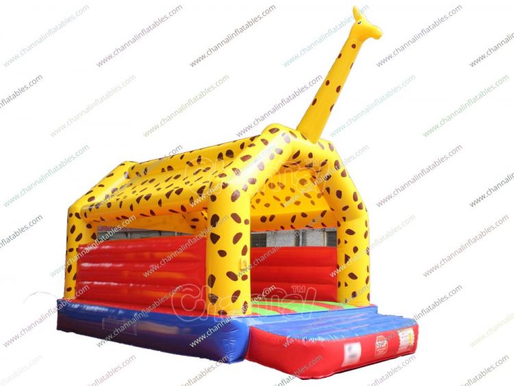 inflatable giraffe theme bouncer