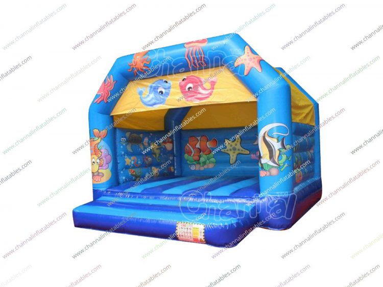 ocean fish inflatable bouncer