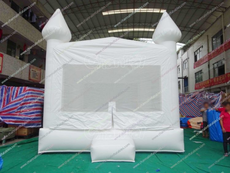 best white castle wedding inflatable bounce house