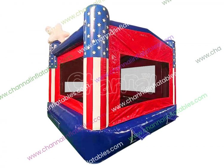 patriot inflatable moonwalk (back view)
