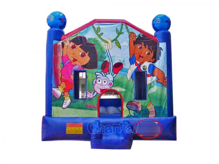 inflatable dora and diego bouncer