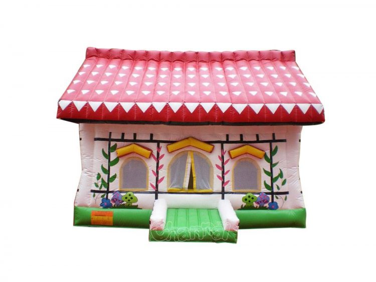 inflatable red roof house bouncer