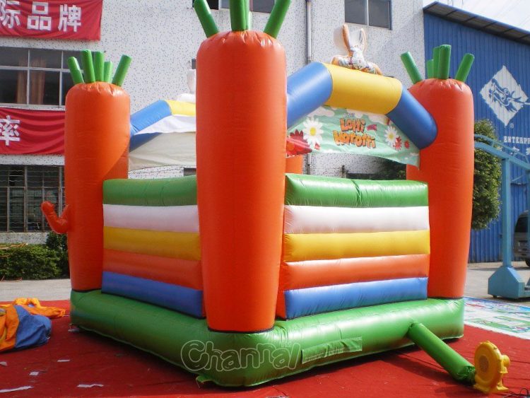 carrot bounce house (backview)